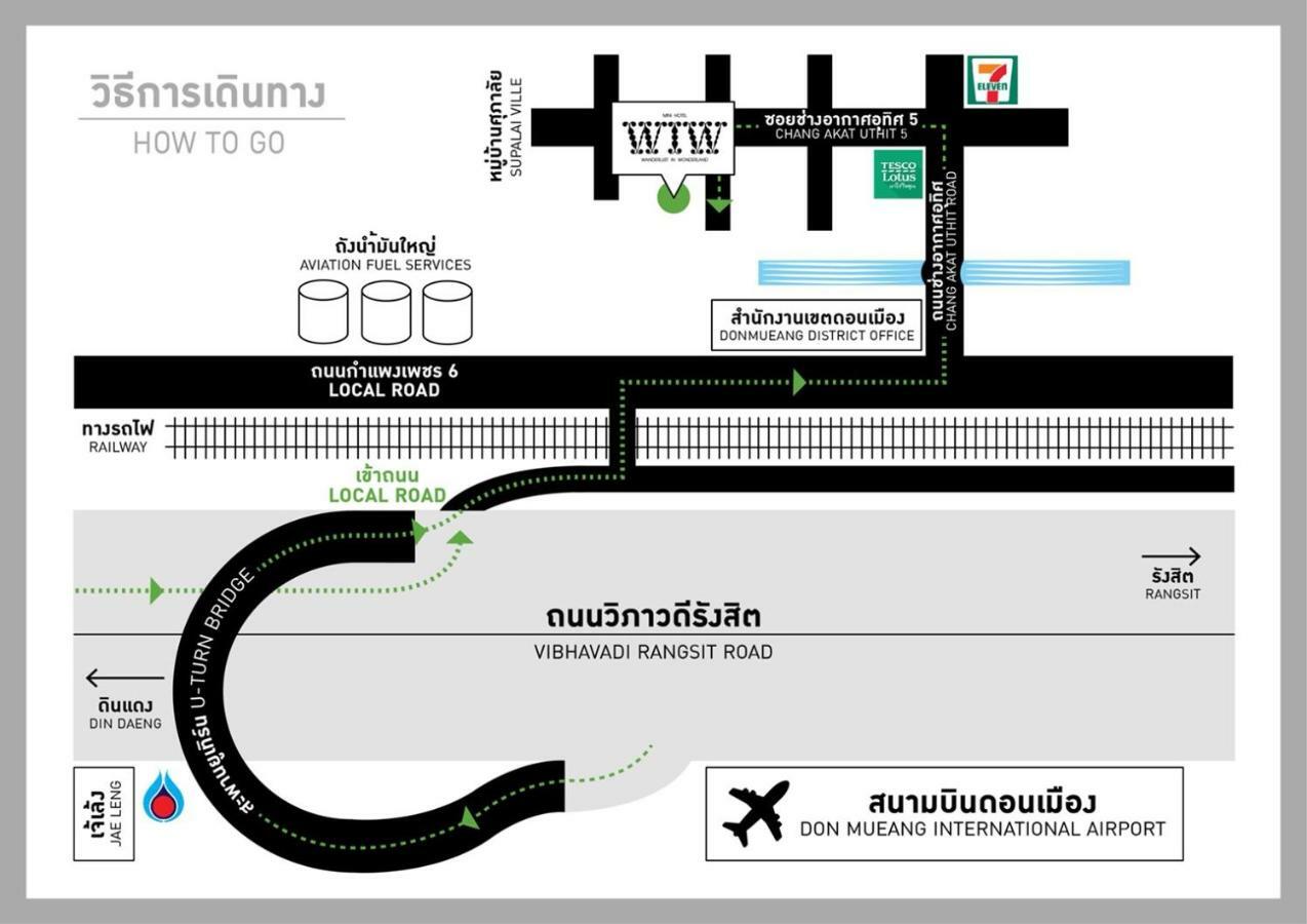 Wiw Mini Hotel Bangkok Esterno foto